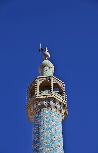 A mesquita na cidade de yazd, irã