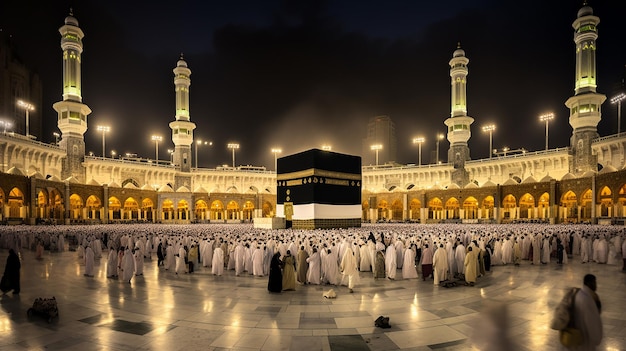 a mesquita sagrada de meca