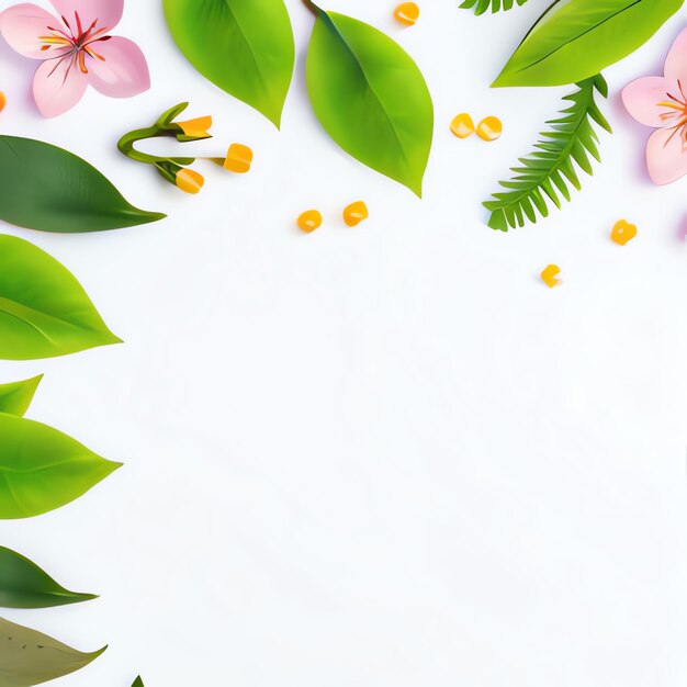 Foto a minimal floral flowers background cores de pêssego inspirado na natureza