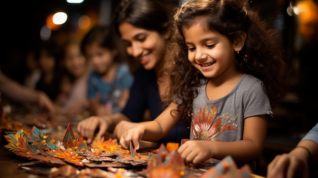 A mística Dussehra encanta a coleção artística de Kolam