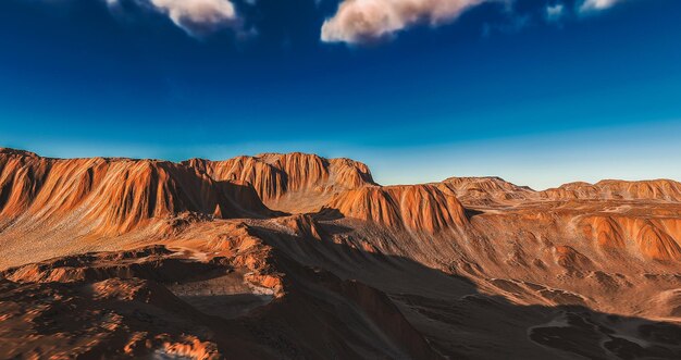 Foto a mística paisagem das montanhas de areia