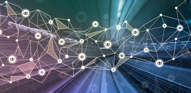 A moderna comunicação criativa e a rede de Internet se conectam na cidade inteligente