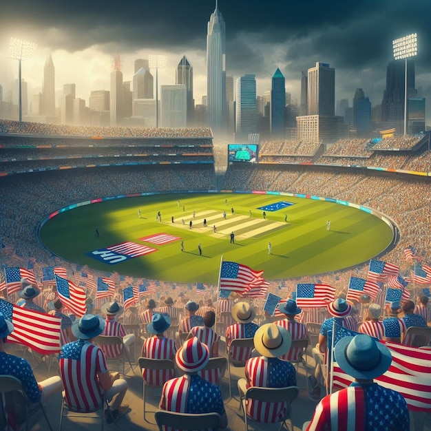 A multidão dos EUA transforma o críquete num fenômeno desportivo nacional.