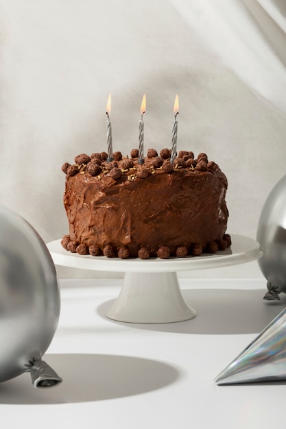 A natureza morta do bolo de aniversário