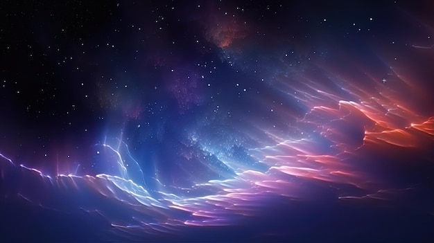 A nebulosa em forma de uma nuvem listrada brilhante na qual novas estrelas nascem