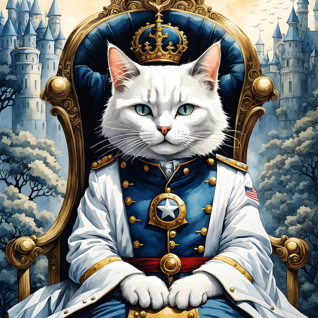 A obra-prima captura sem esforço o mundo intrigante do gato antropomórfico Capitão Residi.