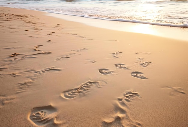 A palavra mar está na areia