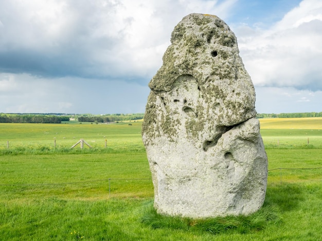 A pedra do calcanhar é uma das pedras importantes em Stonehenge, Patrimônio Mundial da UNESCO na Inglaterra