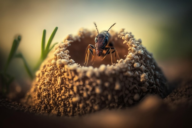 A pequena formiga inseto