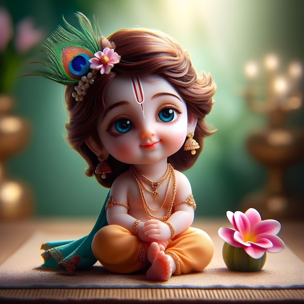 A pequena Radha Krishna