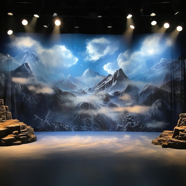 A_photo_of_a_Show_Backdrop_with_lighting