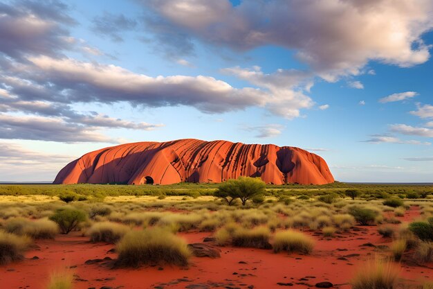 Foto a_photo_of_uluru_australia_in_the_style_of_high_dynamic