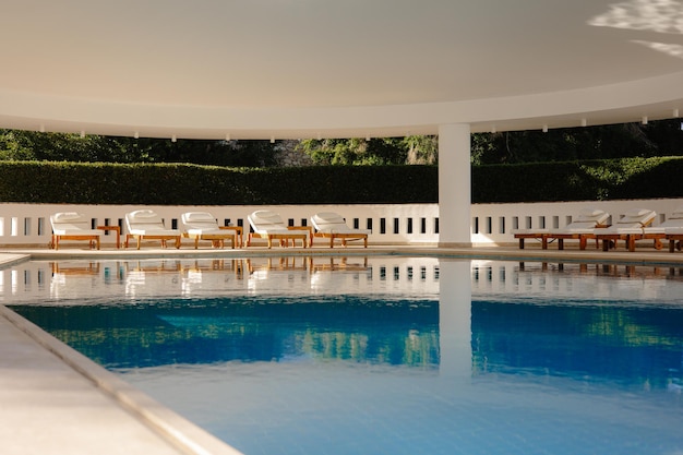 A piscina do hotel riu palace