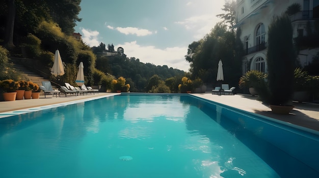 A piscina localizada em villa la rinascente ou nos arredores