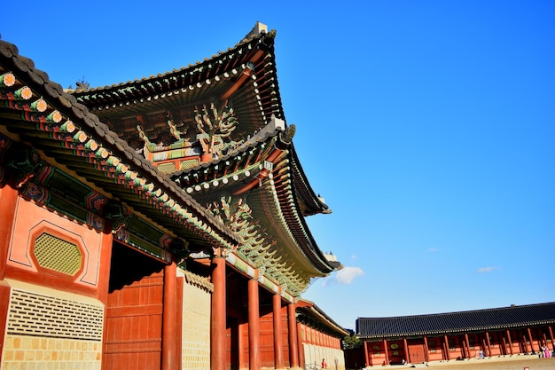 A porta do palácio coreano