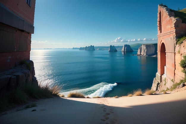 A praia de capri, frança