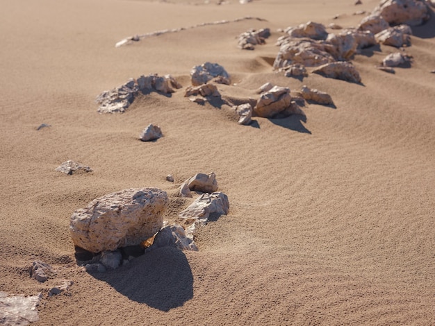 Foto a praia de patara é um famoso marco turístico e destino natural na turquia. uma vista majestosa de dunas de areia laranja e colinas brilha.