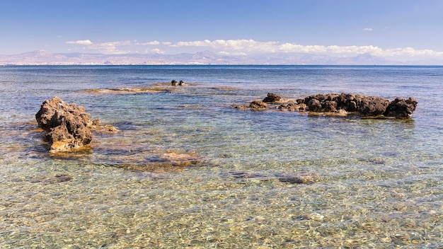 A praia no mar morto