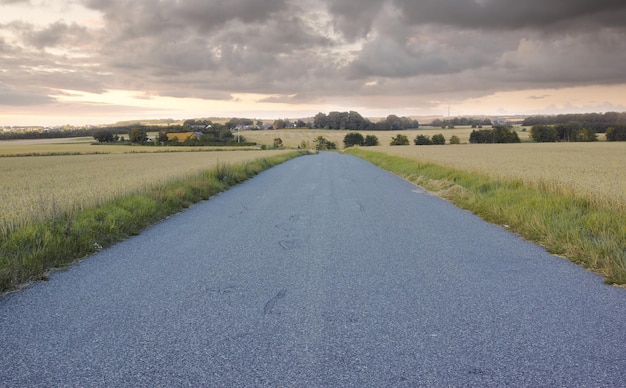 A rota cênica Uma bela estrada cênica