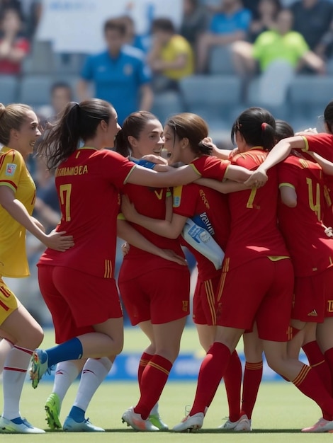 a selecção feminina de futebol espanhola