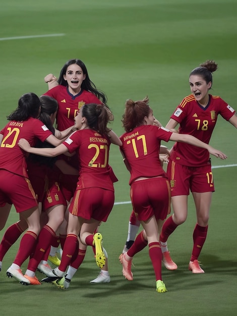 a selecção feminina de futebol espanhola