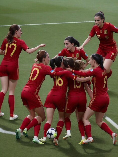 a selecção feminina de futebol espanhola