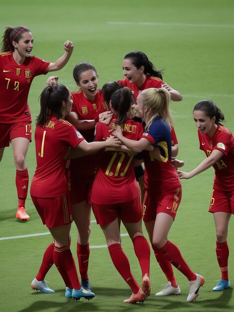 a selecção feminina de futebol espanhola