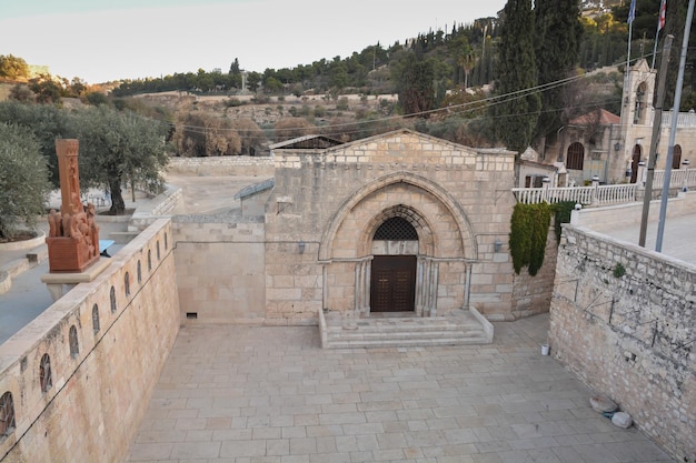 A sepultura da Virgem no Monte das Oliveiras em Jerusalém