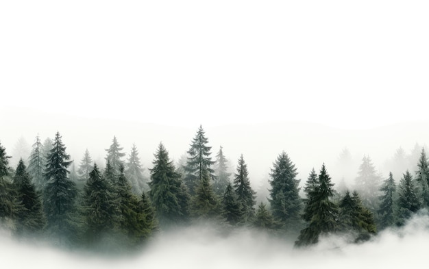 A Sinfonia do Silêncio da Natureza em Pine Fog