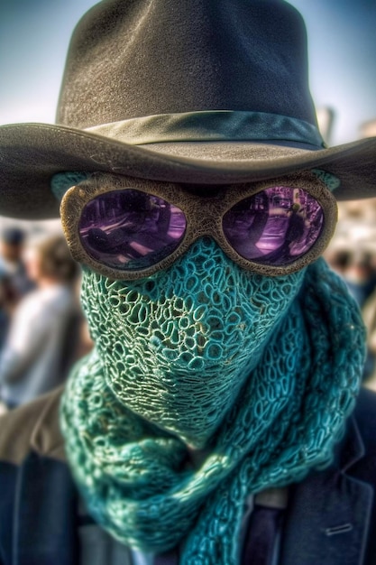 A singularidade dos trajes alucinantes no festival Burning Man Generative AI