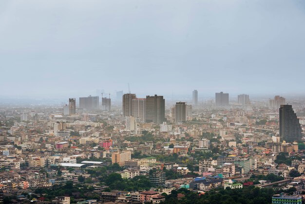 A, skyline, de, bangkok, tailandia