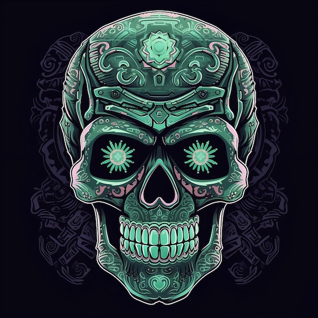 A_sugar_skull_head