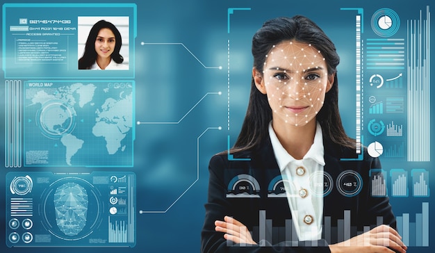 A tecnologia de reconhecimento facial escaneia e detecta o rosto de pessoas para identificação