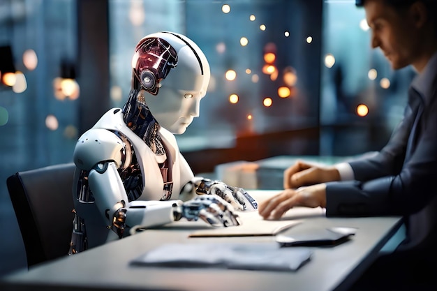 A tecnologia inteligente depende do robô AI Generative