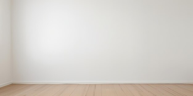 Foto a tela em branco na sala minimalista espera um significado mais profundo