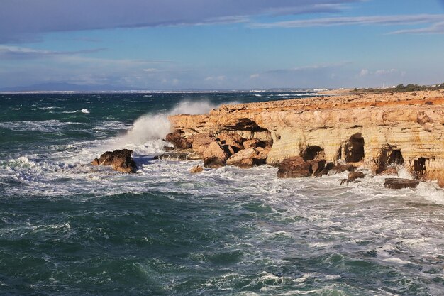 A tempestade no mar Mediterrâneo Chipre