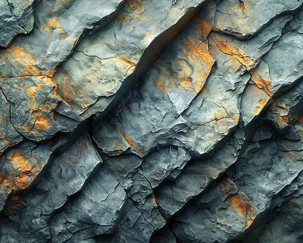 Foto a textura áspera de uma formação rochosa natural