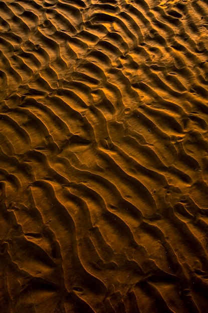 A textura da areia triturada