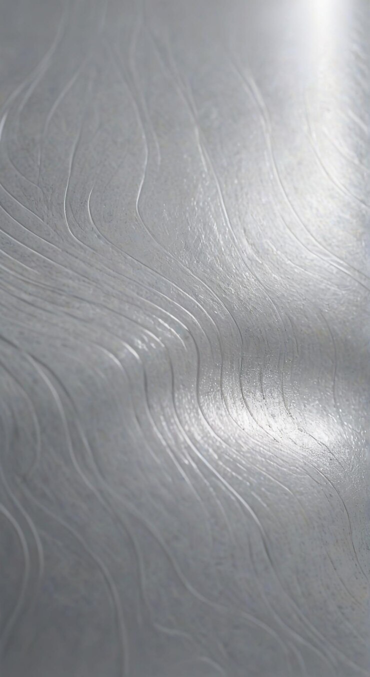 Foto a textura do aço inoxidável é um padrão muito interessante