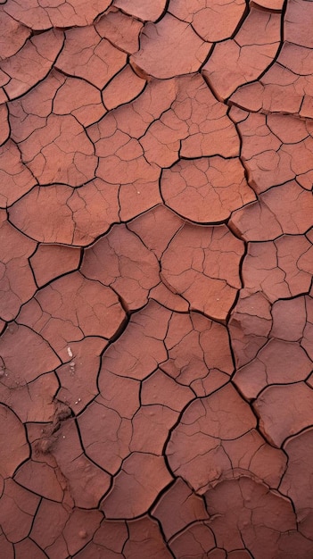 A textura do solo rachado é da areia.