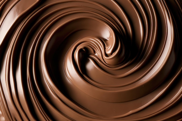 A textura dos chocolates ao leite é um fundo de chocolate suave para fotos