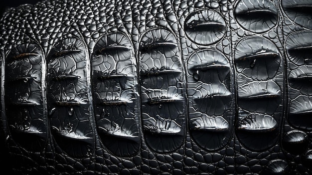 A textura é semelhante à dos crocodilos no escuro.