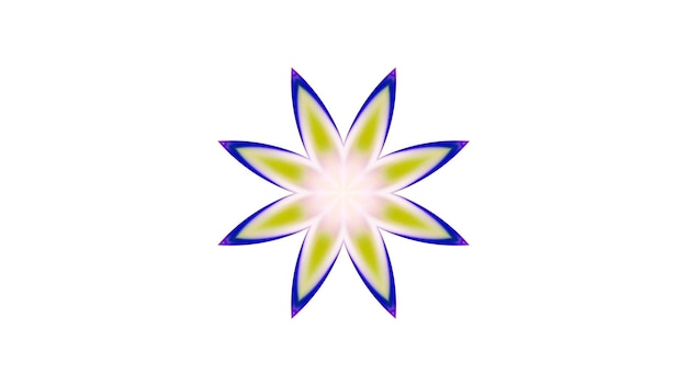 Foto a tinta abstrata da escova da pintura explode o conceito liso padrão simétrico ornamental decorativo caleidoscópio movimento círculo geométrico e formas de estrela