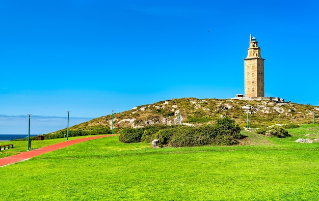 A torre de hércules em a coruna