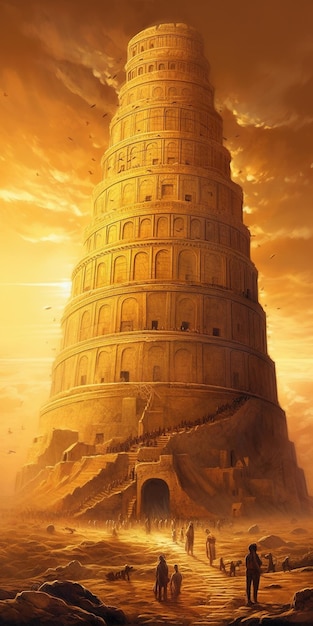 A torre de pisa é uma pintura do autor.