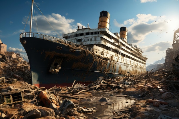 A tragédia de um navio afundado semelhante ao Titanic