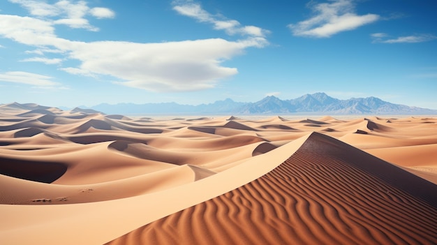 A vasta extensão do deserto