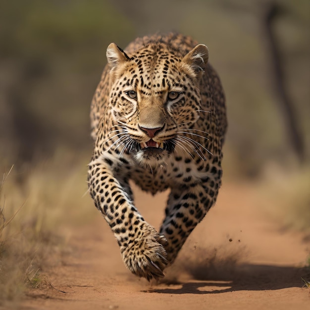 A velocidade e a agilidade de um leopardo enquanto atravessa os parques nacionais da África a 100 km por hora.