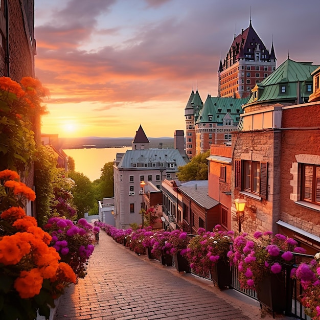 A vibrante e movimentada cidade de Quebec