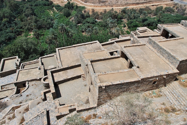 A vila histórica de Al Ain na Arábia Saudita